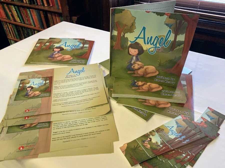 Book table for a picture book about sexual assault