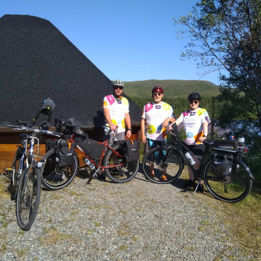 group of people bike riding