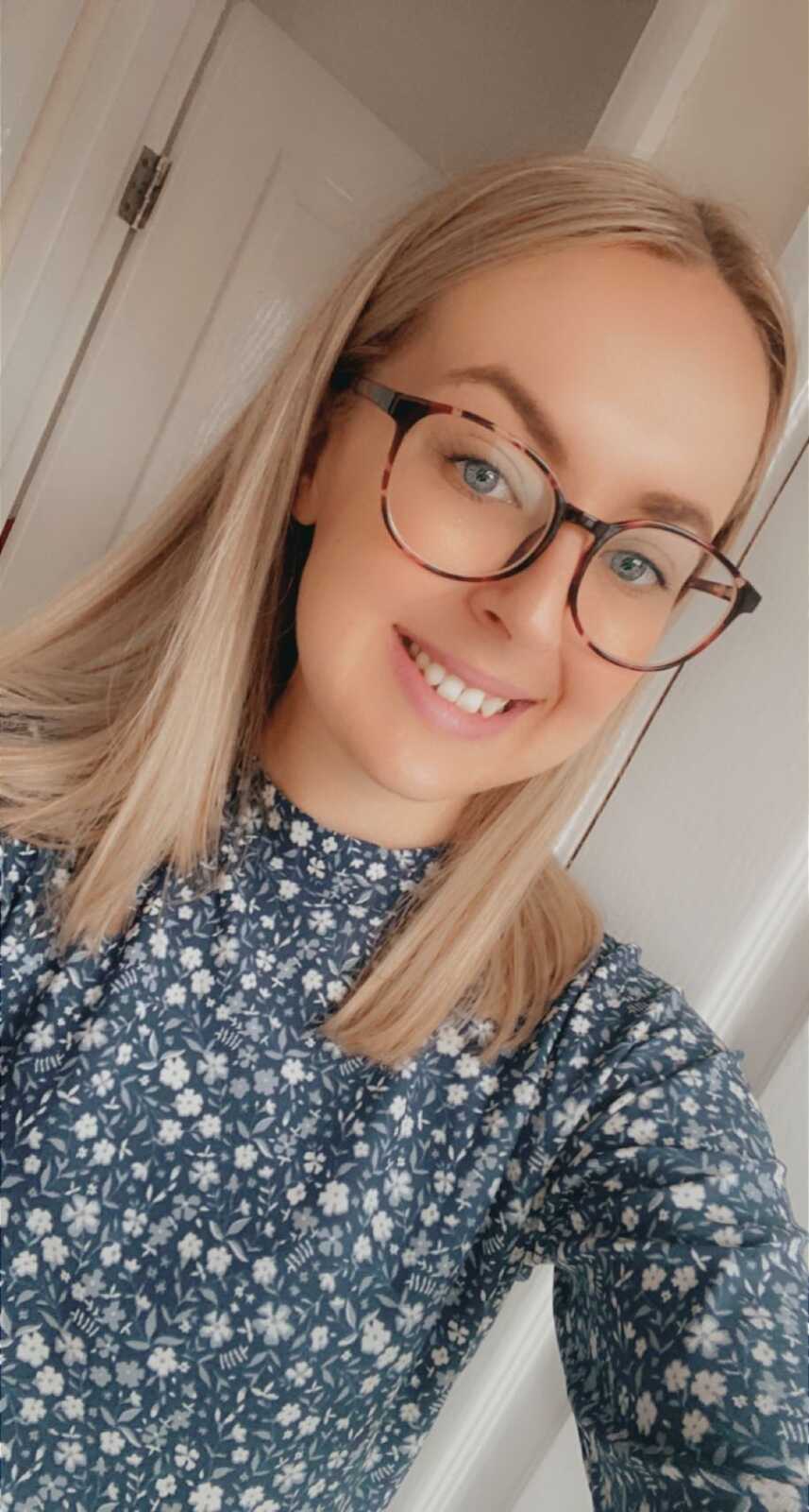 woman smiling