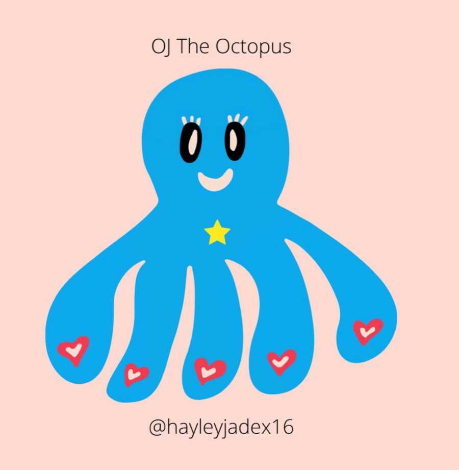 illustration of colorful octopus to honor stillborn baby