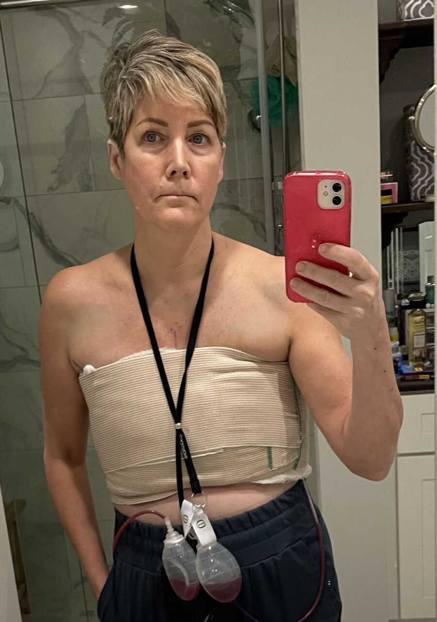 breast cancer survivor post surgery