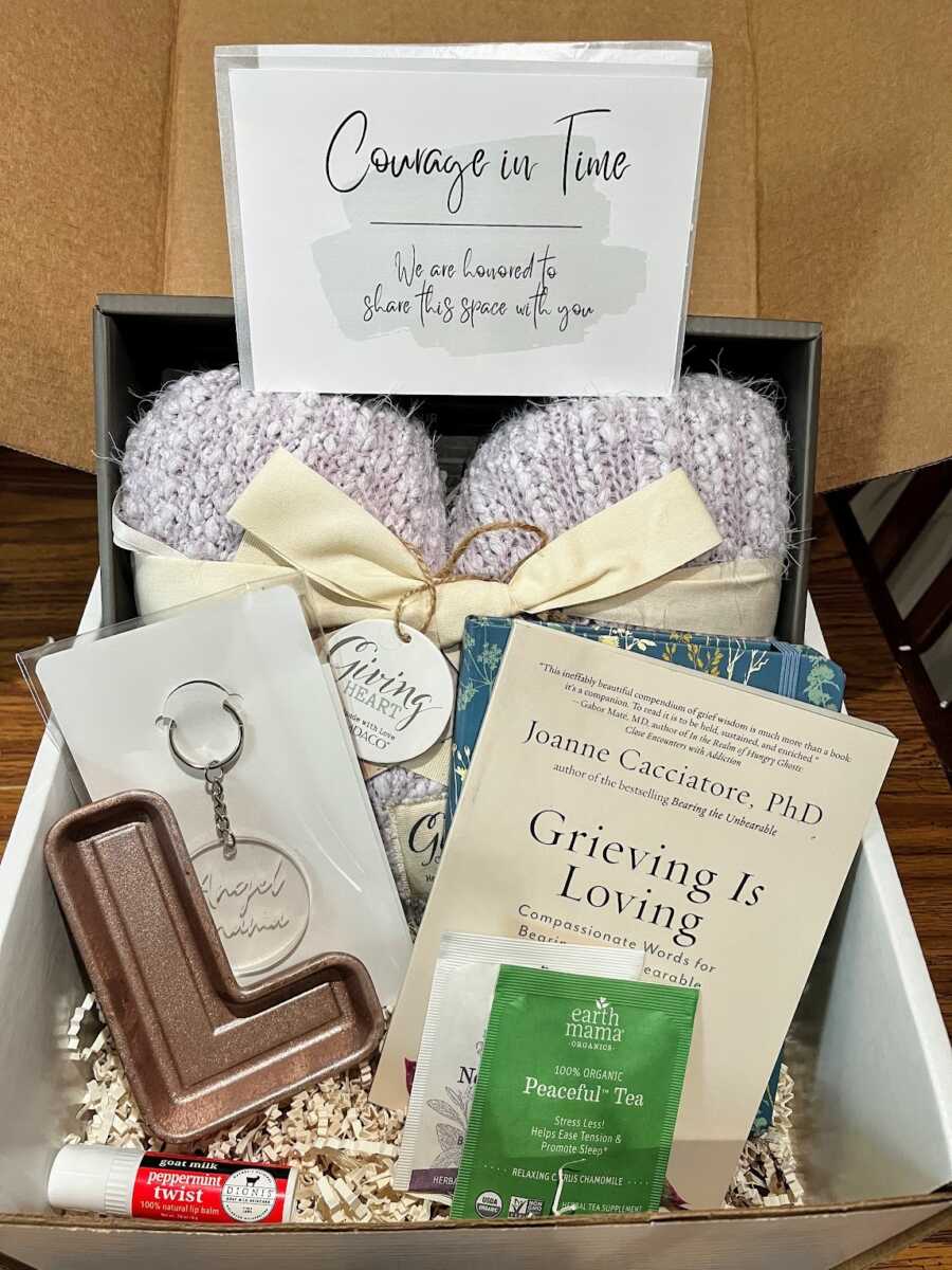 care packages from Courage in Time for bereaved parents
