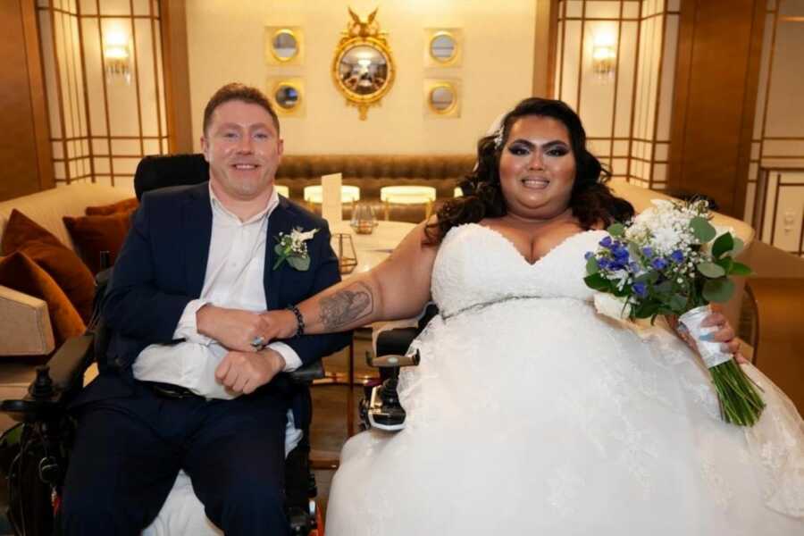 Myasthenia Gravis survivor getting married to husband