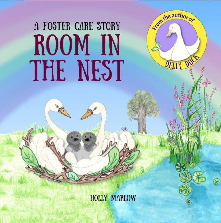 cover illustration for Room IN The Nest book for adopted children