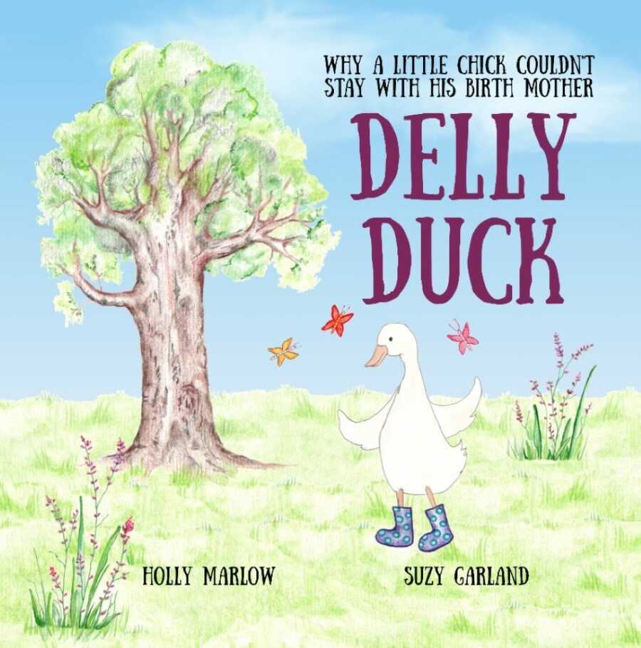cover illustration of Delly Duck book for adopted kids