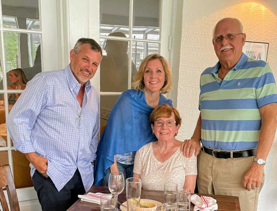 family around a table