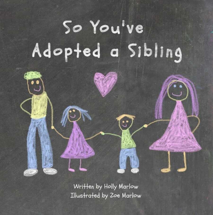 cover illustration for 'so you've adopted a sibling'