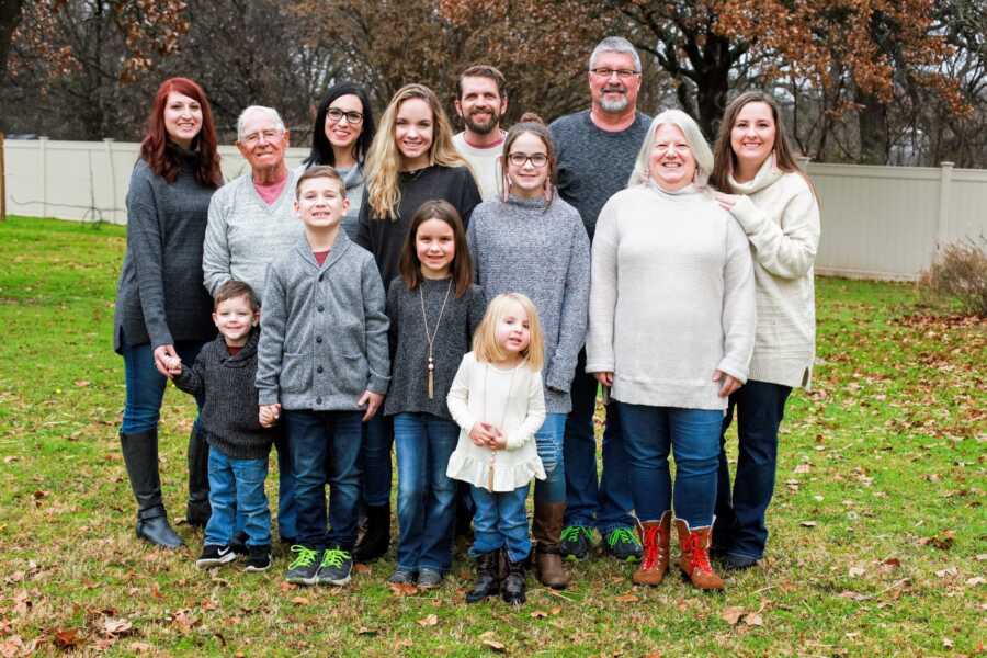 woman adopted as adult by large family