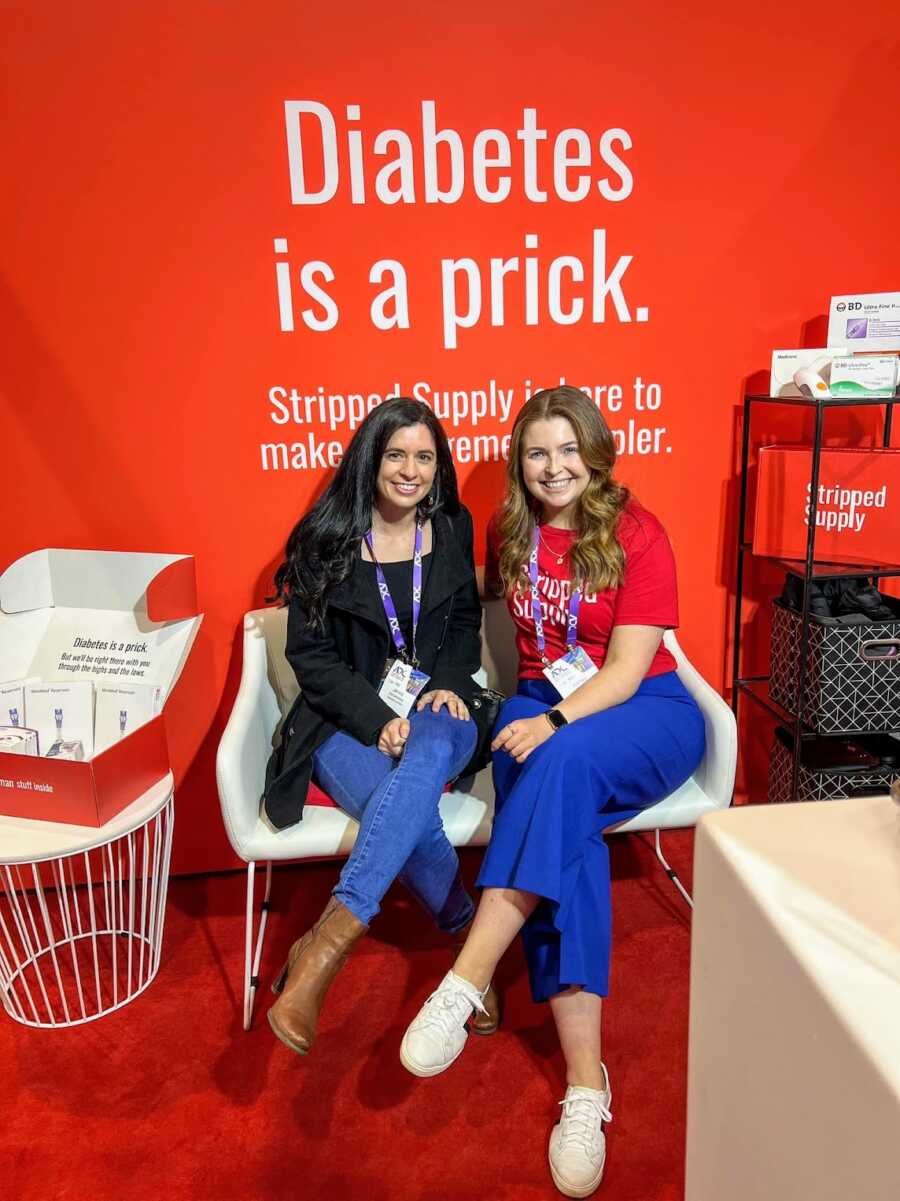 two diabetic women at a diabetes conference
