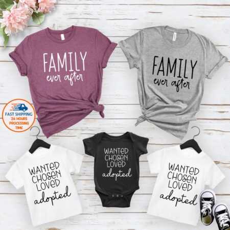 matching family adoption day shirts