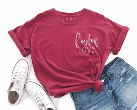 foster love foster parent t-shirt