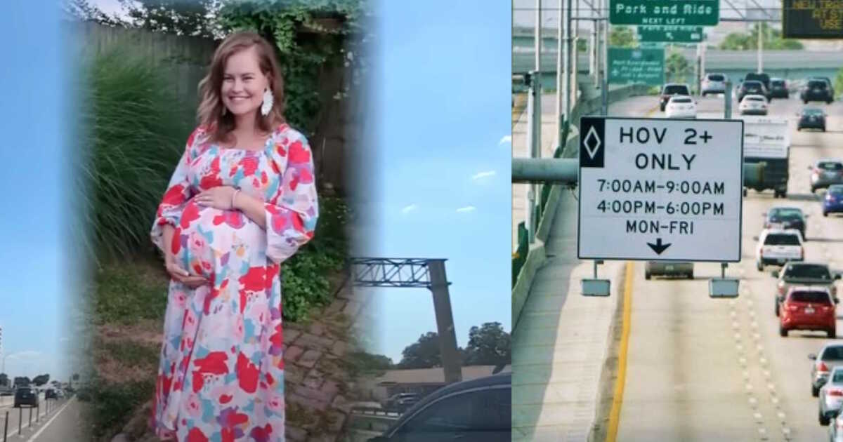 Pregnant Mom Ticketed For Driving In HOV Lane Tells Cop Her Unborn Baby