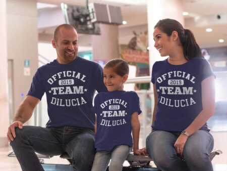 official team personalized family adoption t-shirts
