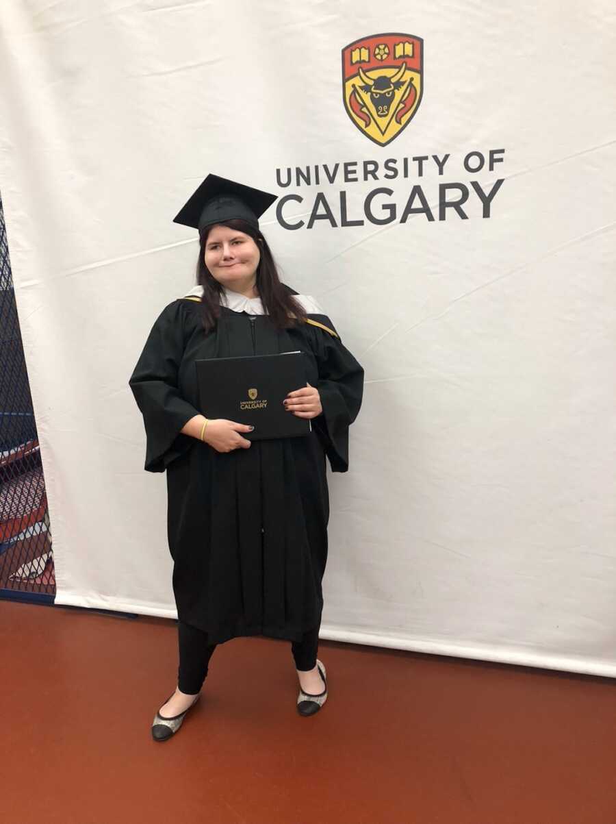 Woman with Moebius Syndrome graduates with masters degree