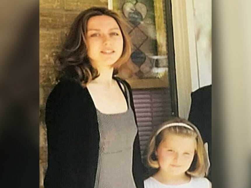 hero aunt stands next to child abuse survivor