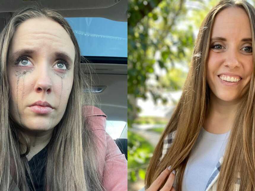 woman with lyme disease before and after starting treatment