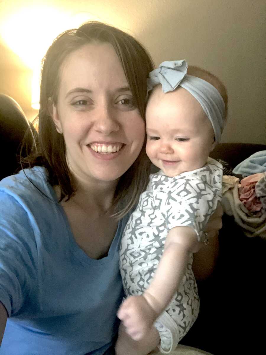 woman with lyme disease smiling with her daughter